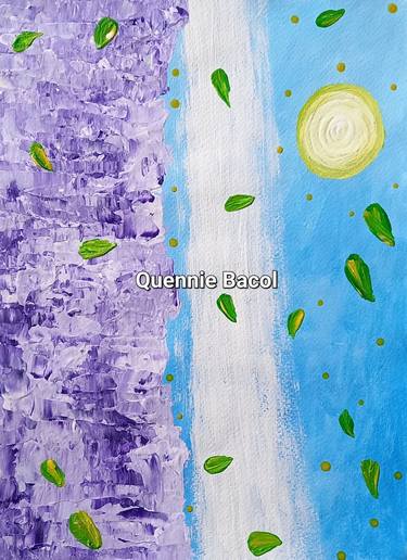 Original Abstract Water Paintings by QUENNIE BACOL