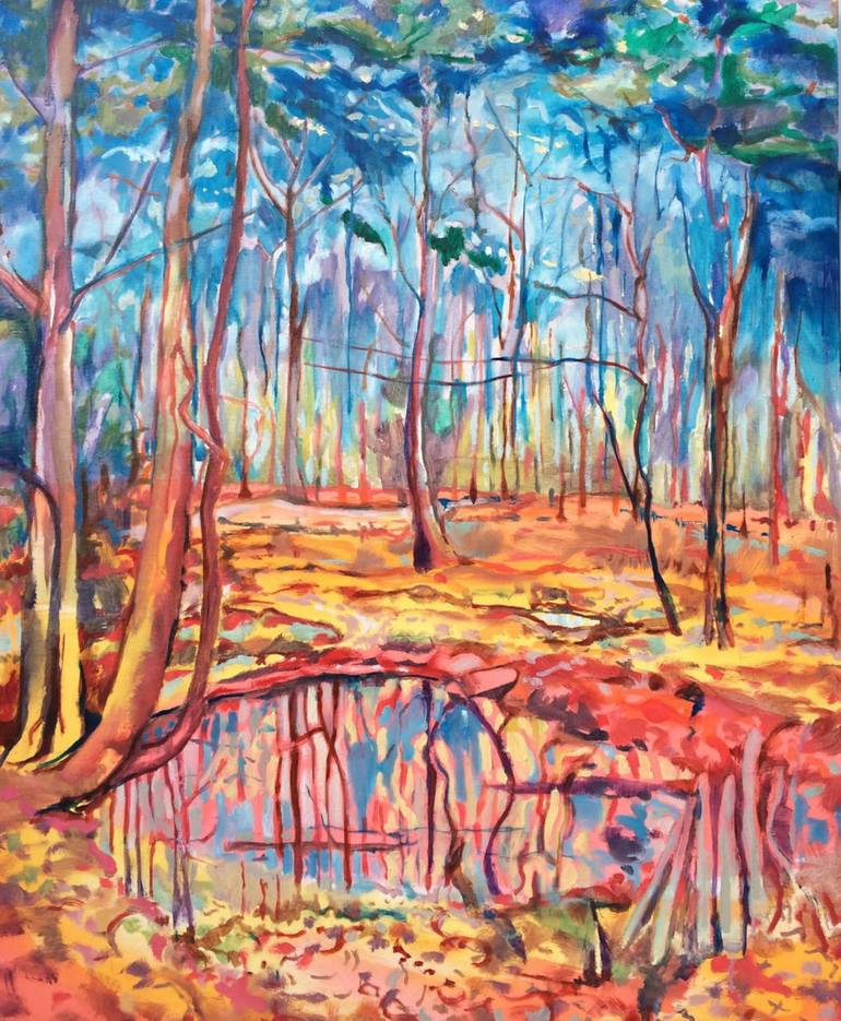 Black Pool Painting by Guy Pickford | Saatchi Art