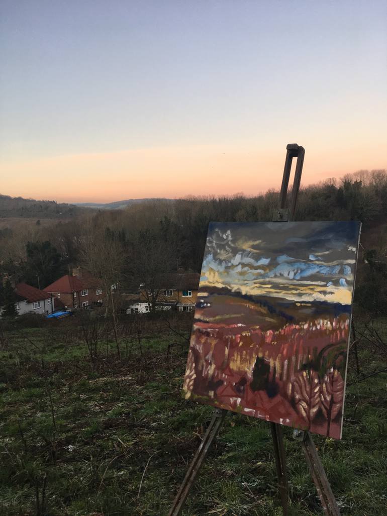 Original Impressionism Landscape Painting by Guy Pickford