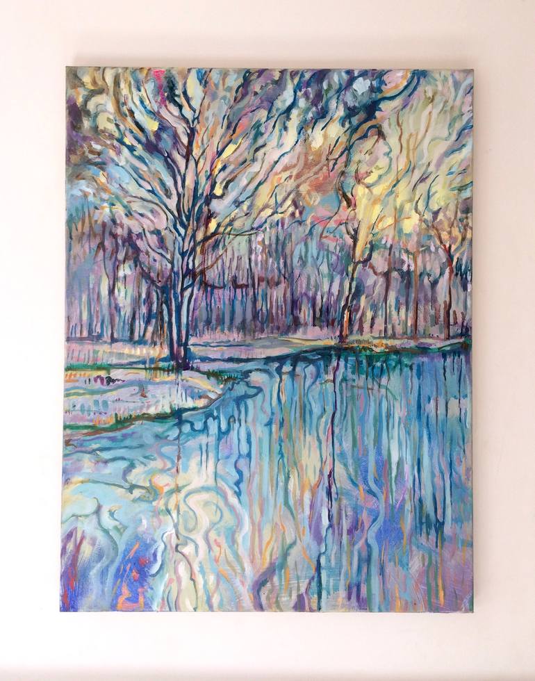 Original Abstract Landscape Painting by Guy Pickford