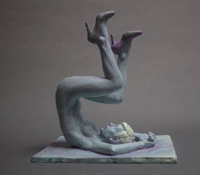 Original Figurative Nude Sculpture by Dominique StCyr