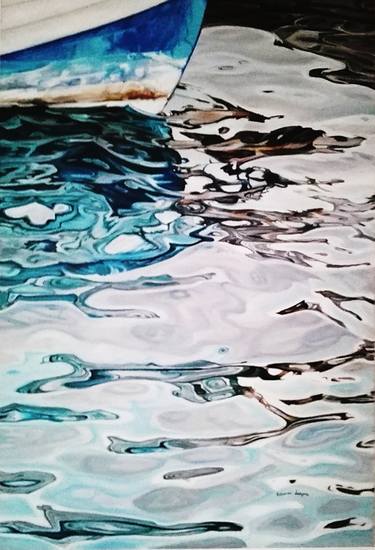 Original Modern Water Paintings by Asterios Lamprou
