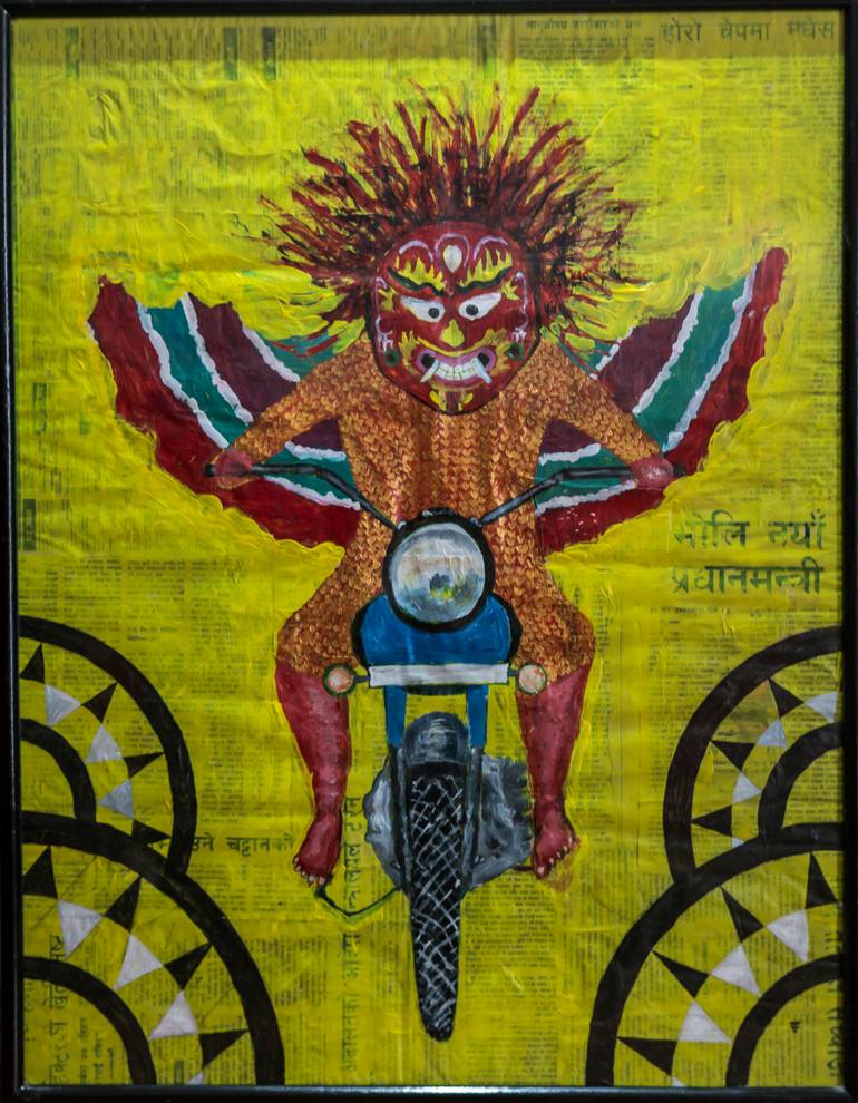 Original Abstract Expressionism Other Painting by Sunniv Shanker Rajbhandary
