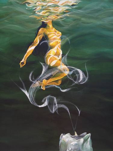 Print of Water Paintings by Sofia Monroy