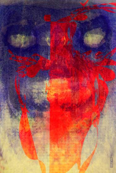 Original Glitch Abstract Mixed Media by Alexander Heiduschka