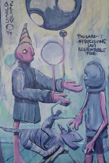 Print of Dada Fantasy Paintings by Alexander Heiduschka