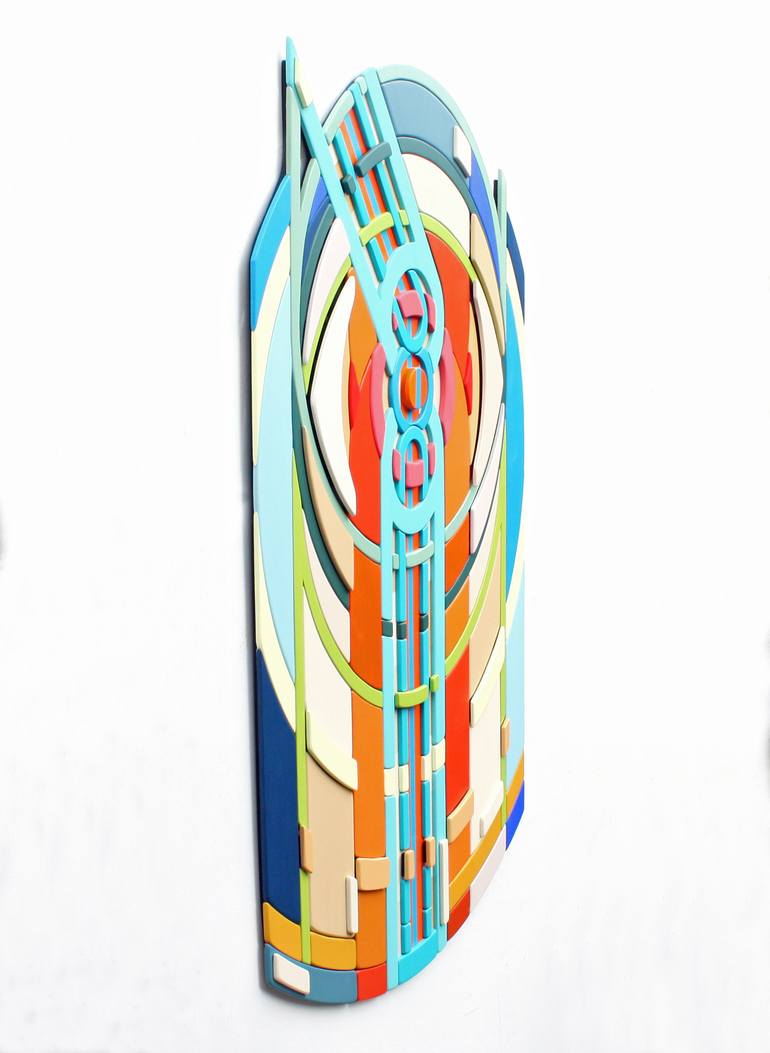 Original Art Deco Abstract Mixed Media by Vince Smith