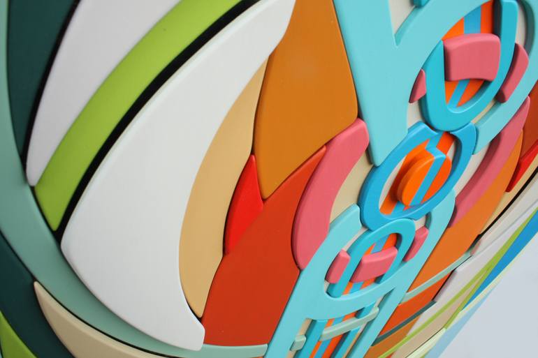 Original Art Deco Abstract Mixed Media by Vince Smith