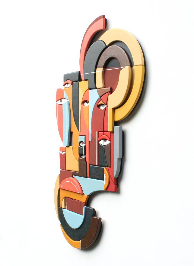 Original Abstract People Sculpture by Vince Smith