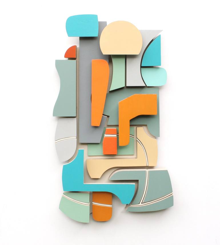 Original Art Deco Abstract Sculpture by Vince Smith