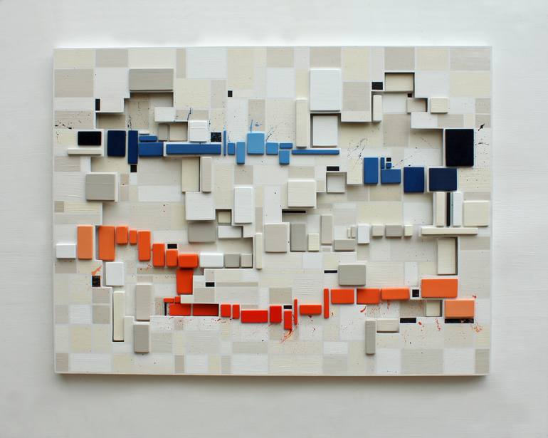 Original Cubism Abstract Sculpture by Vince Smith