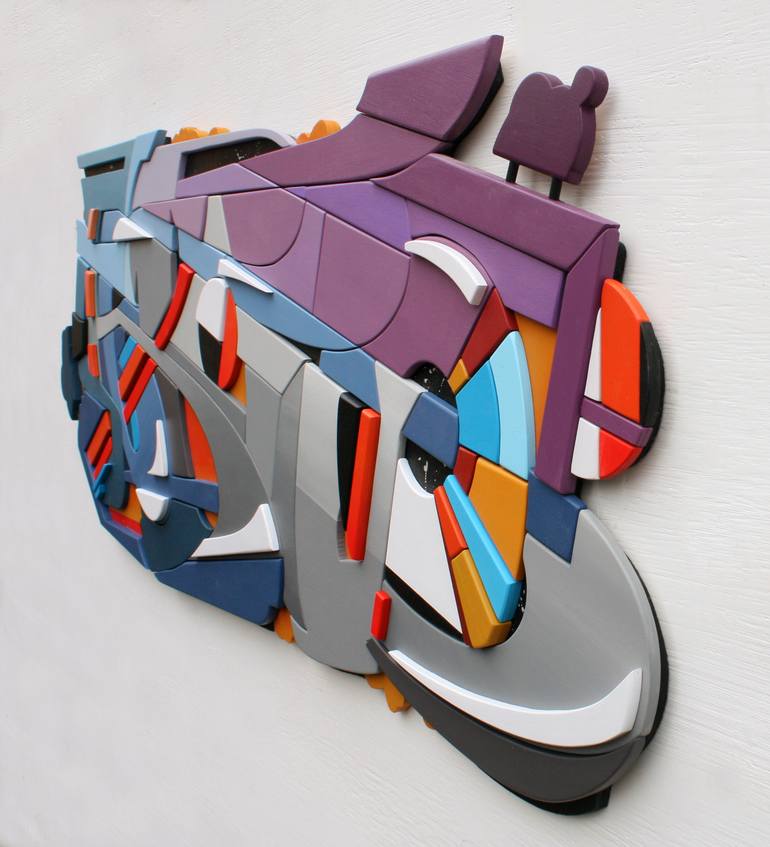 Original Abstract Graffiti Sculpture by Vince Smith