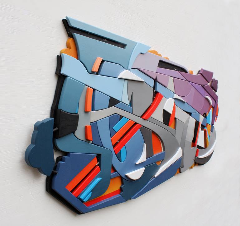 Original Abstract Graffiti Sculpture by Vince Smith