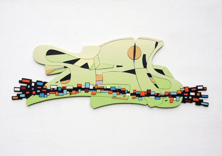 Original Abstract Graffiti Sculpture by Vince Smith