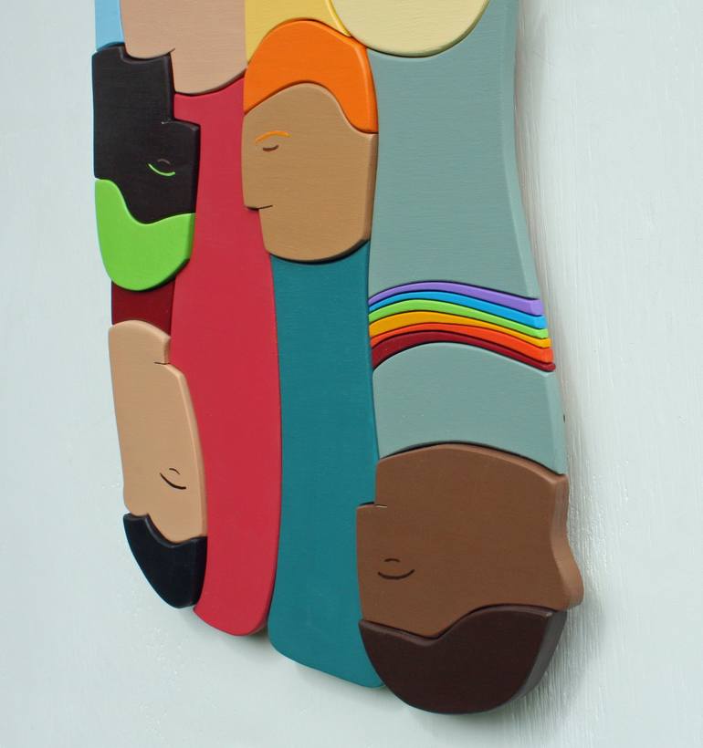 Original Pop Art Family Sculpture by Vince Smith