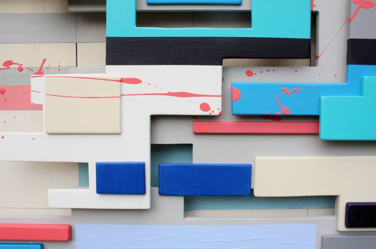 Original Abstract Geometric Sculpture by Vince Smith