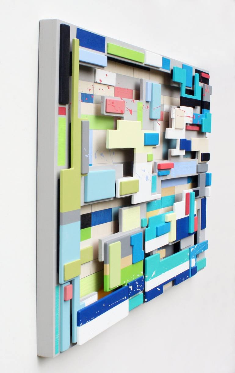 Original Abstract Geometric Sculpture by Vince Smith