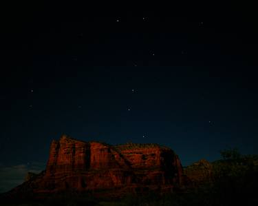 The Big Dipper over Courthouse Rock in Sedona thumb