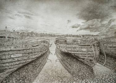 Print of Realism Places Drawings by Alan Glasspool