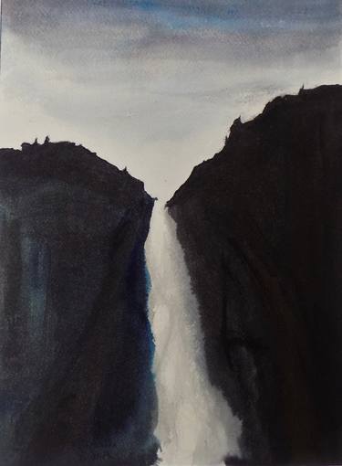 Yosemite Falls Contrast in Light and Dark thumb