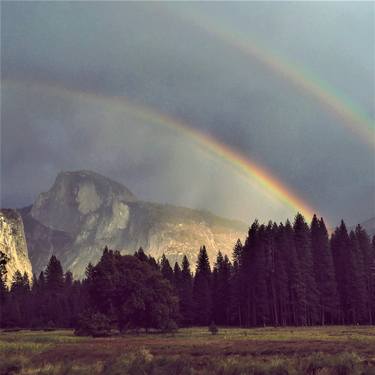 Double Rainbow Over Half Dome - Limited Edition of 10 thumb