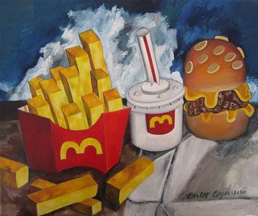 Original Pop Art Food & Drink Paintings by Carlos Coyoc