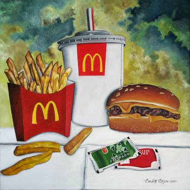 Original Pop Art Food & Drink Paintings by Carlos Coyoc