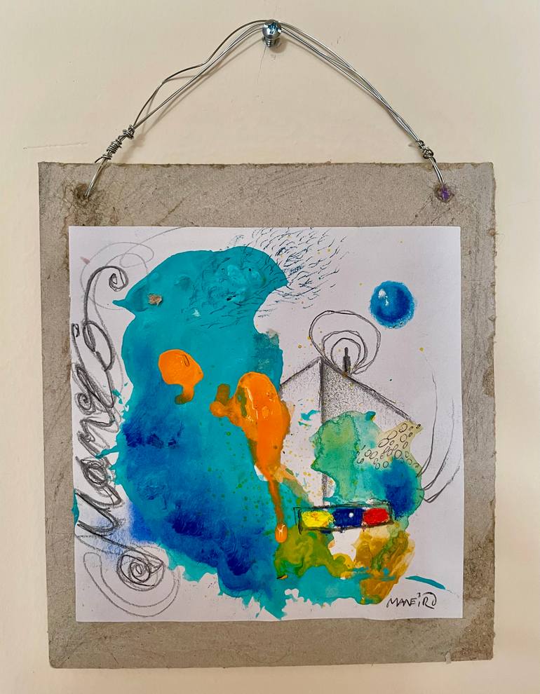 Original Abstract Expressionism Abstract Painting by Carlos Maneiro