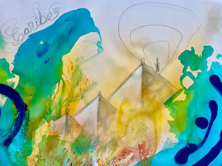 Original Abstract Expressionism Abstract Painting by Carlos Maneiro