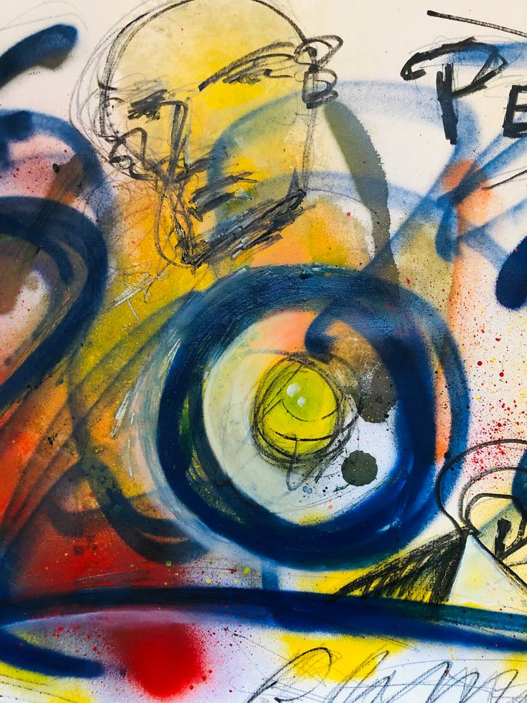 Original Abstract Expressionism Abstract Painting by Carlos Maneiro