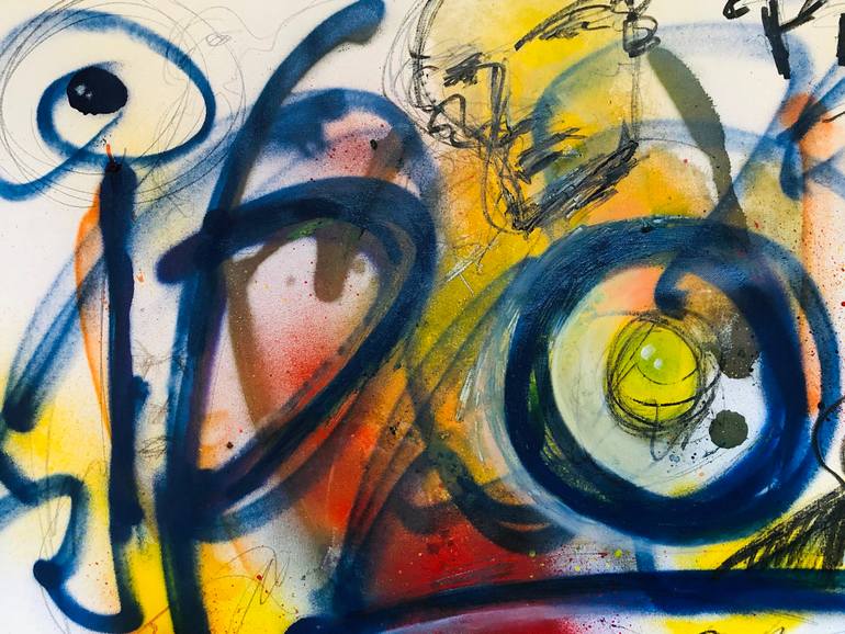 Original Abstract Expressionism Abstract Painting by Carlos Maneiro