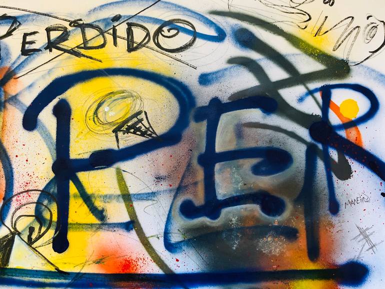 Original Abstract Expressionism Abstract Painting by Carlos Maneiro