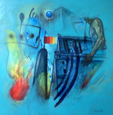 Original Surrealism Abstract Paintings by Carlos Maneiro