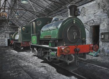 Print of Train Paintings by Steve Kistner