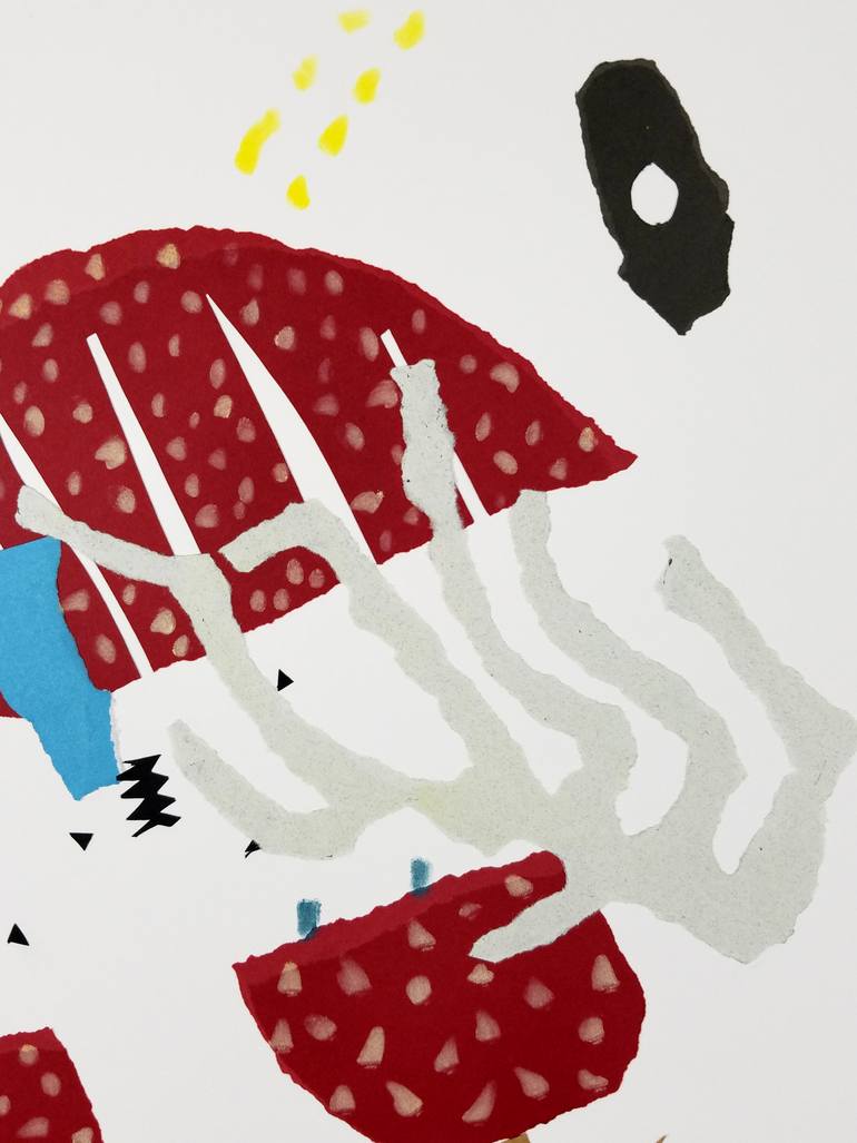 Original Abstract Expressionism Abstract Drawing by Nepenthe Kushtul