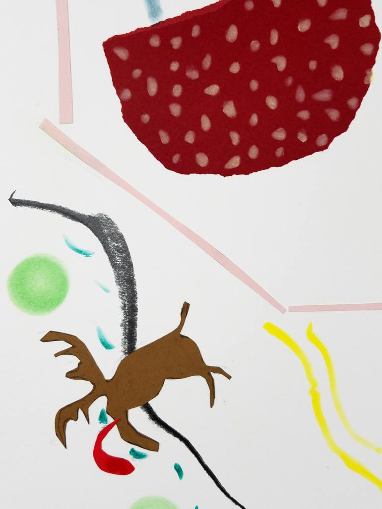 Original Abstract Expressionism Abstract Drawing by Nepenthe Kushtul