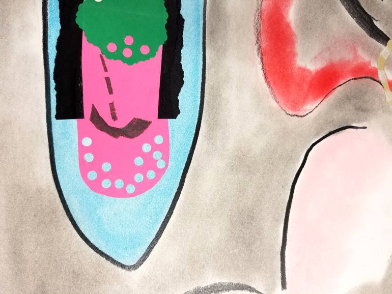 Original Abstract Expressionism Abstract Drawing by Nepenthe Kushtul