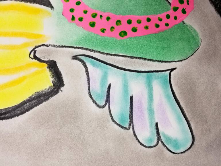 Original Abstract Expressionism Abstract Drawing by Nepenthe Kushtul