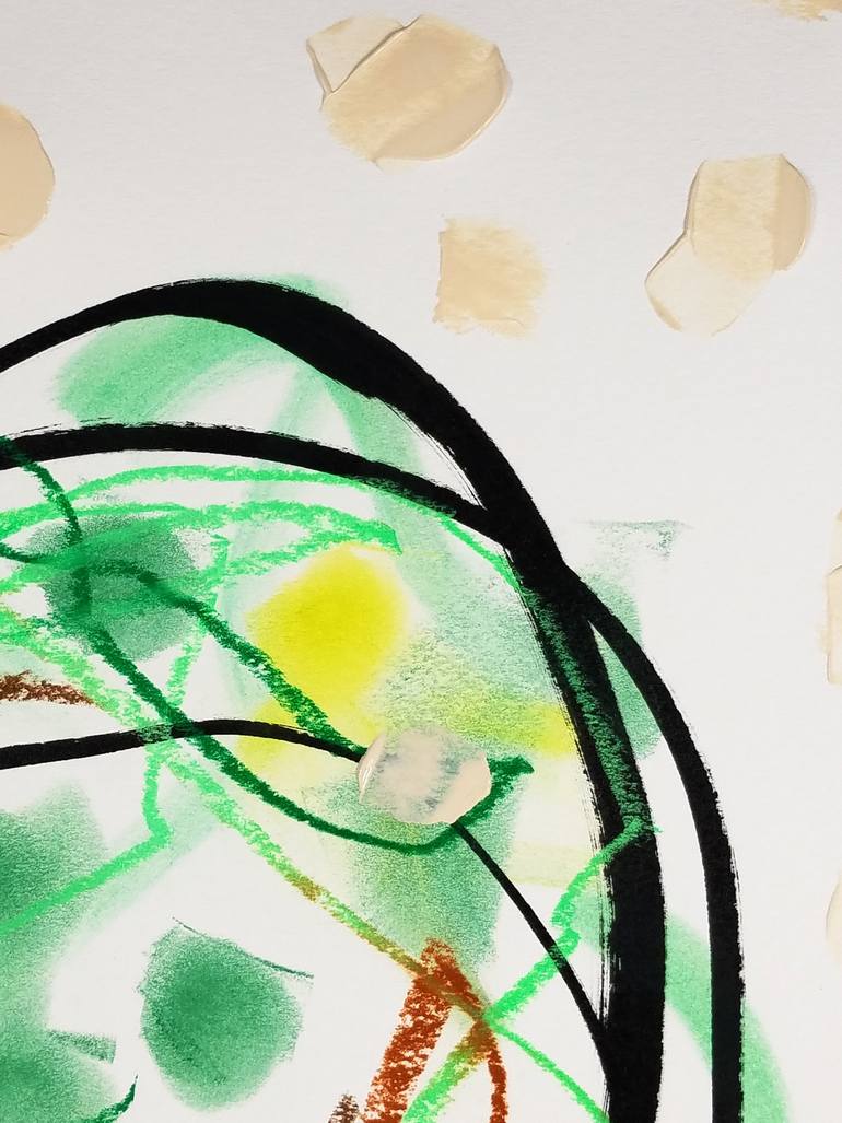 Original Abstract Expressionism Abstract Drawing by Nepenthe Kushtul