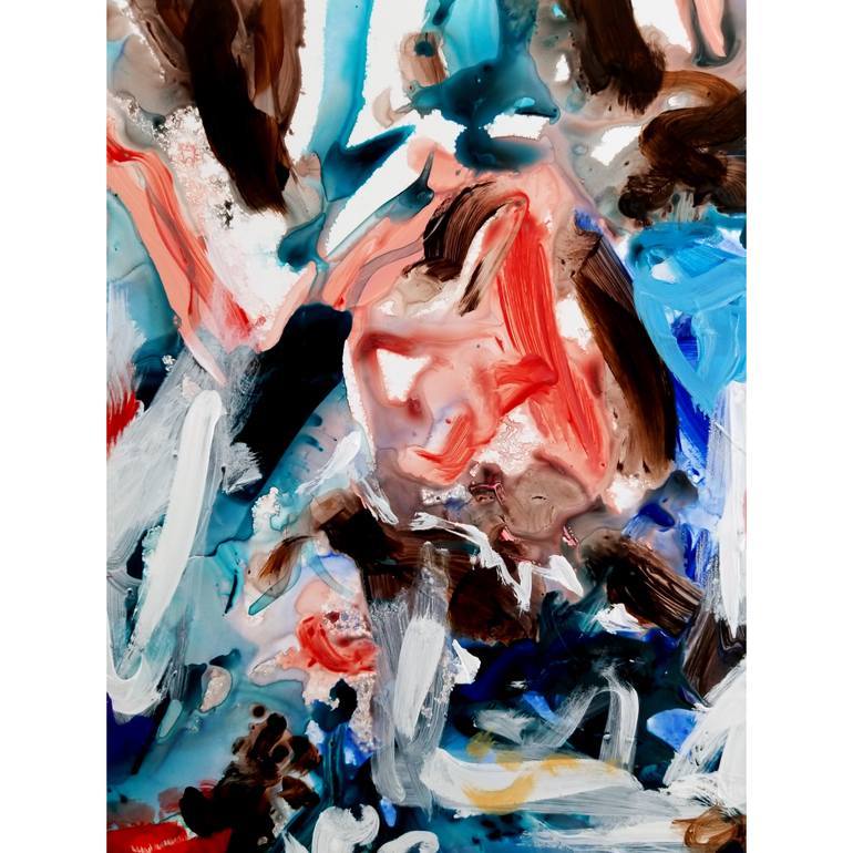 Original Abstract Expressionism Abstract Painting by Nepenthe Kushtul