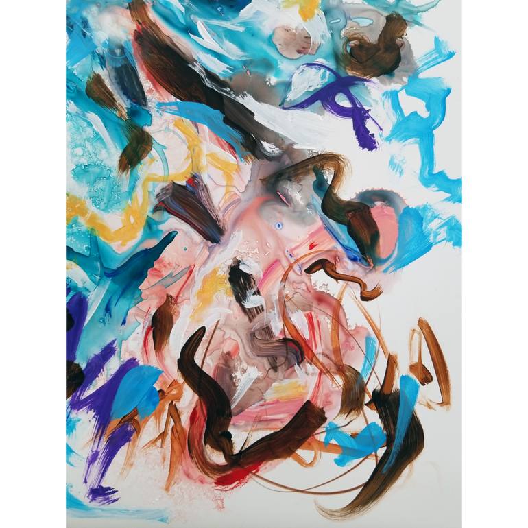 Original Abstract Expressionism Abstract Painting by Nepenthe Kushtul