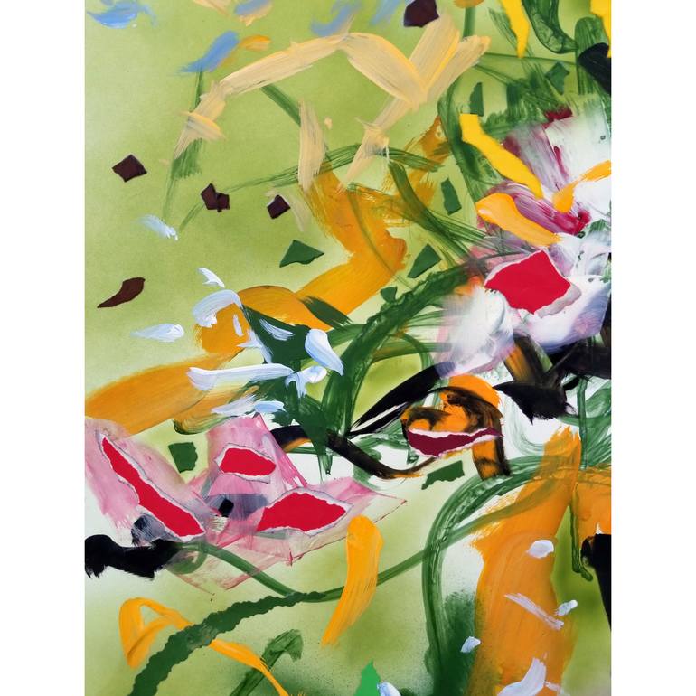 Original Abstract Expressionism Abstract Painting by Nepenthe Kushtul