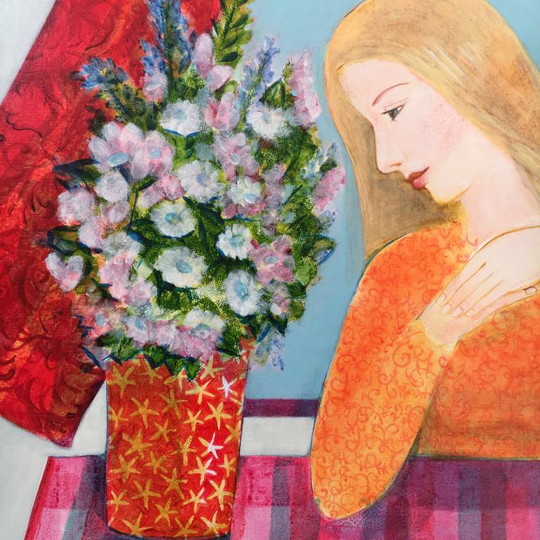 Original Figurative Love Painting by Christabel Blackman