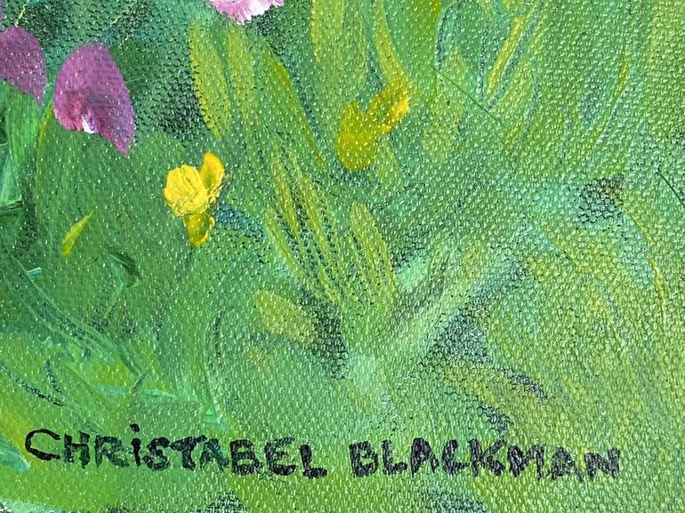 Original Impressionism Garden Painting by Christabel Blackman