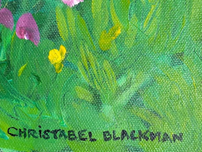 Original Impressionism Garden Painting by Christabel Blackman