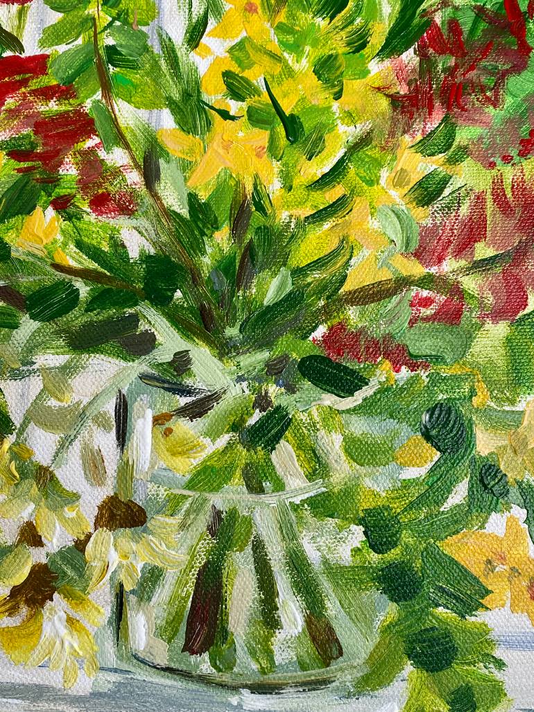 Original Impressionism Floral Painting by Christabel Blackman