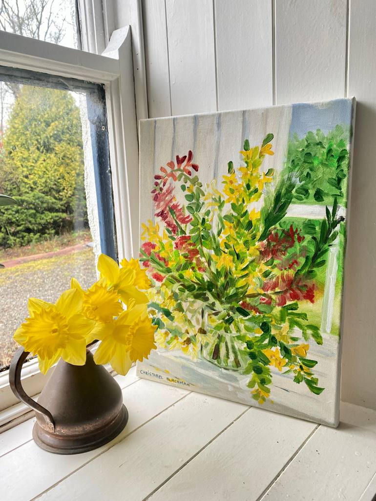 Original Impressionism Floral Painting by Christabel Blackman