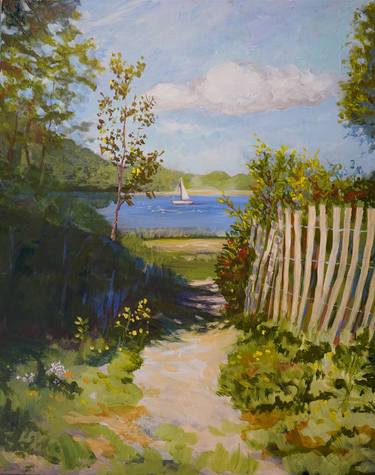 Original Impressionism Landscape Painting by Joy Parks Coats