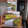 On the easel
