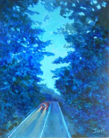 Original Impressionism Landscape Painting by Joy Parks Coats